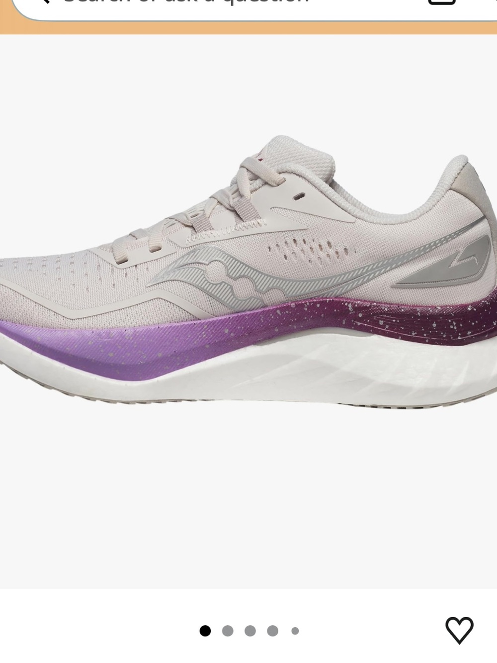 Saucony Women's Light Pink and Purple Running Sneakers